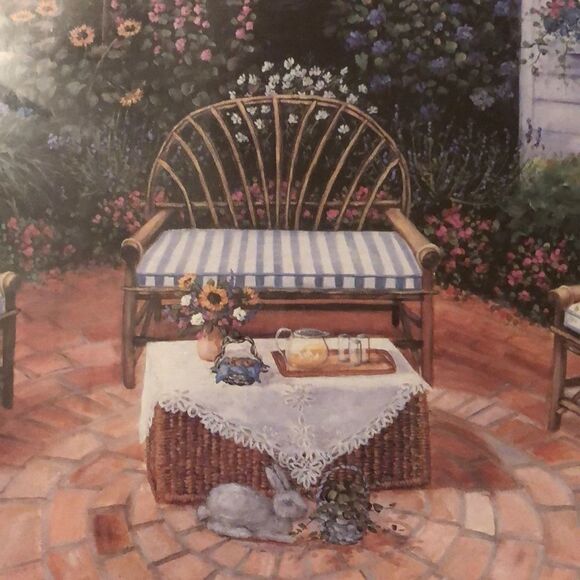 Vintage Patio Flower Garden Art - Picture 6 of 8